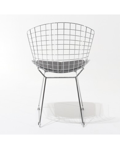 BERTOIA Stuhl mit Kissen aus Stoff oder Leder in verschiedenen