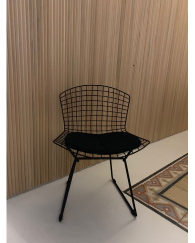 BERTOIA Stuhl mit Kissen aus Stoff oder Leder in verschiedenen