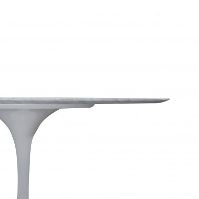Table TULIP ronde ou ovale en marbre de Carrare, différentes