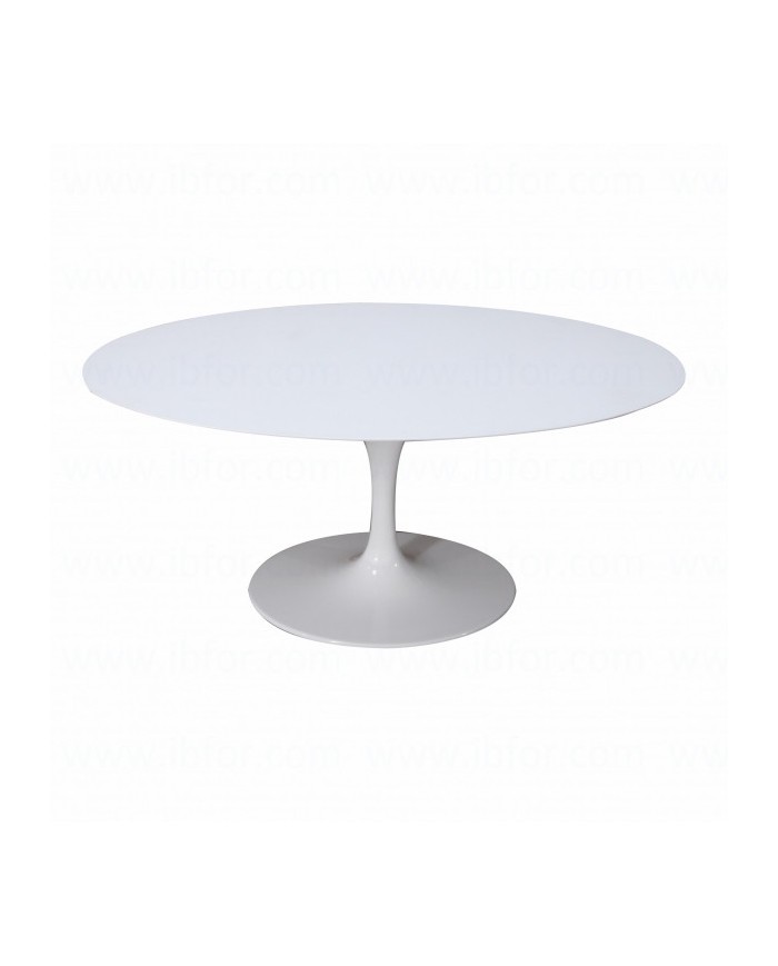 TULIP Tisch, runde/ovale Platte aus flüssigem Laminat