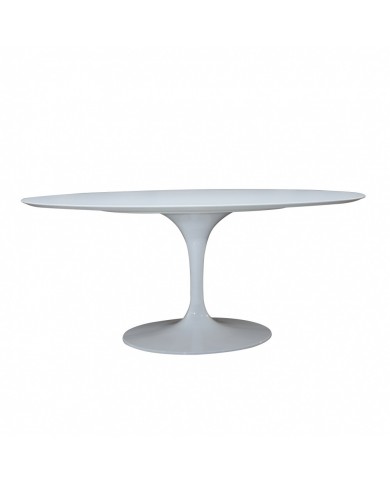 TULIP Tisch, runde/ovale Platte aus flüssigem Laminat