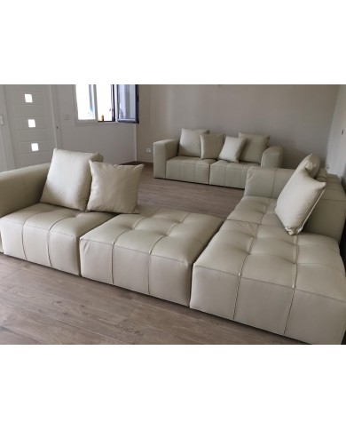BOLLA CAPITONNÉ modular sofa in fabric - SEE MODULE PRICE TABLE