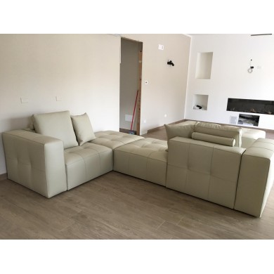 BOLLA CAPITONNÉ modular sofa in fabric - SEE MODULE PRICE TABLE