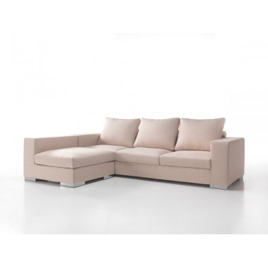 ALEX corner sofa in fabric, leather or velvet, various colours
