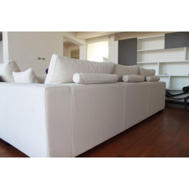 ALEX corner sofa in fabric, leather or velvet, various colours