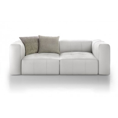 BOLLA CAPITONNÉ 2-Sitzer-Sofa aus Leder in verschiedenen Farben