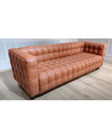 KUBUS 3-Sitzer-Sofa aus Leder in verschiedenen Farben