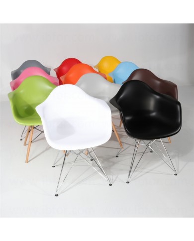 Chaise DAW en fibre de verre différentes couleurs