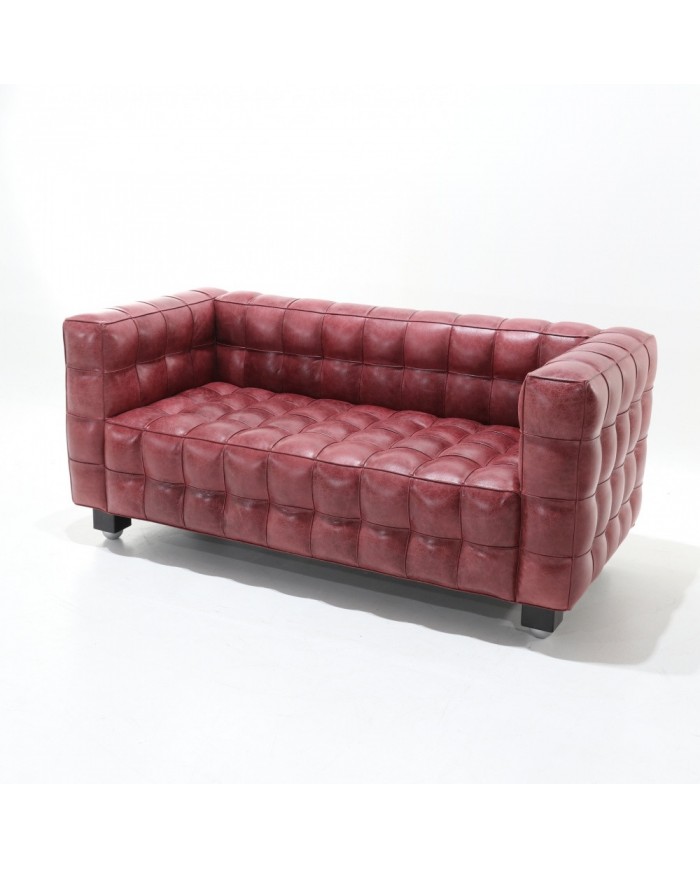KUBUS 2-Sitzer-Sofa aus Leder in verschiedenen