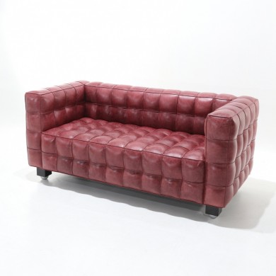KUBUS 2 seater sofa in leather in various colours