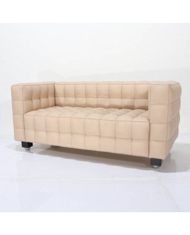 KUBUS 2-Sitzer-Sofa aus Leder in verschiedenen Farben