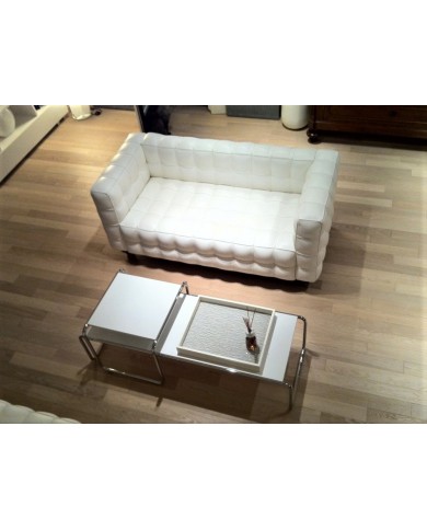 KUBUS 2-Sitzer-Sofa aus Leder in verschiedenen Farben