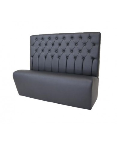 DANCE CAPITONNÉ bench in fabric, leather or velvet in various