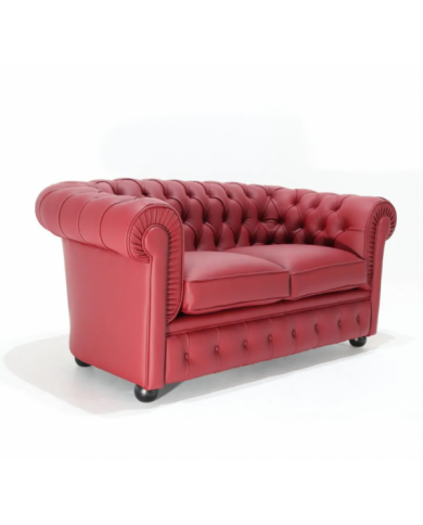 CHESTER 2-Sitzer-Sofa aus Leder in verschiedenen Farben