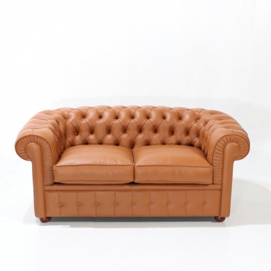 CHESTER 2 seater sofa in leather in various colours