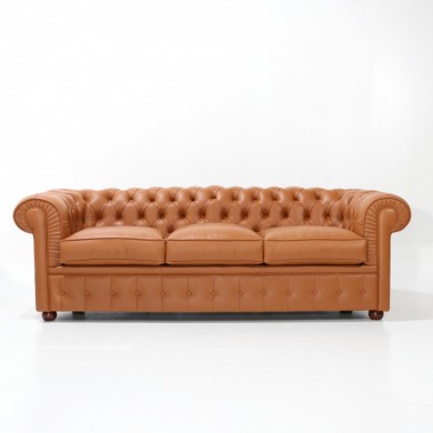 CHESTER 3 seater sofa in leather in various colours