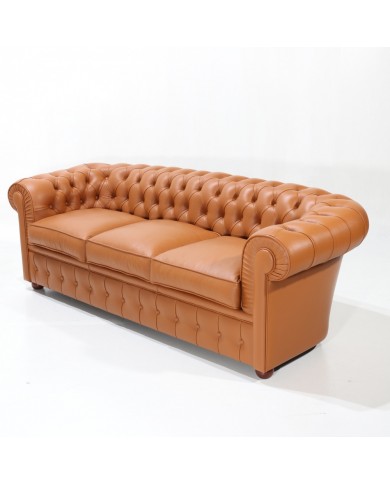 CHESTER 3-Sitzer-Sofa aus Leder in verschiedenen Farben