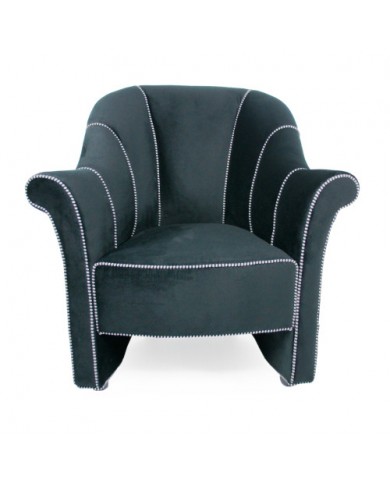 HOFFMANN armchair in fabric or velvet various colours