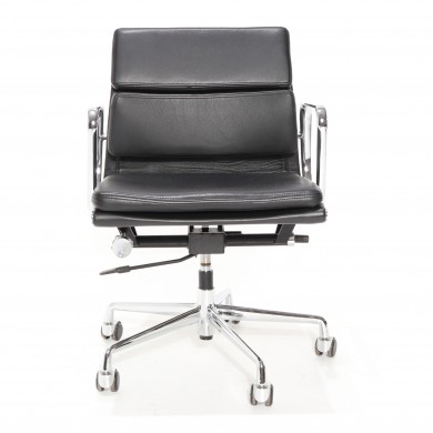 Executive armchair ART.3440 with low backrest in leather in