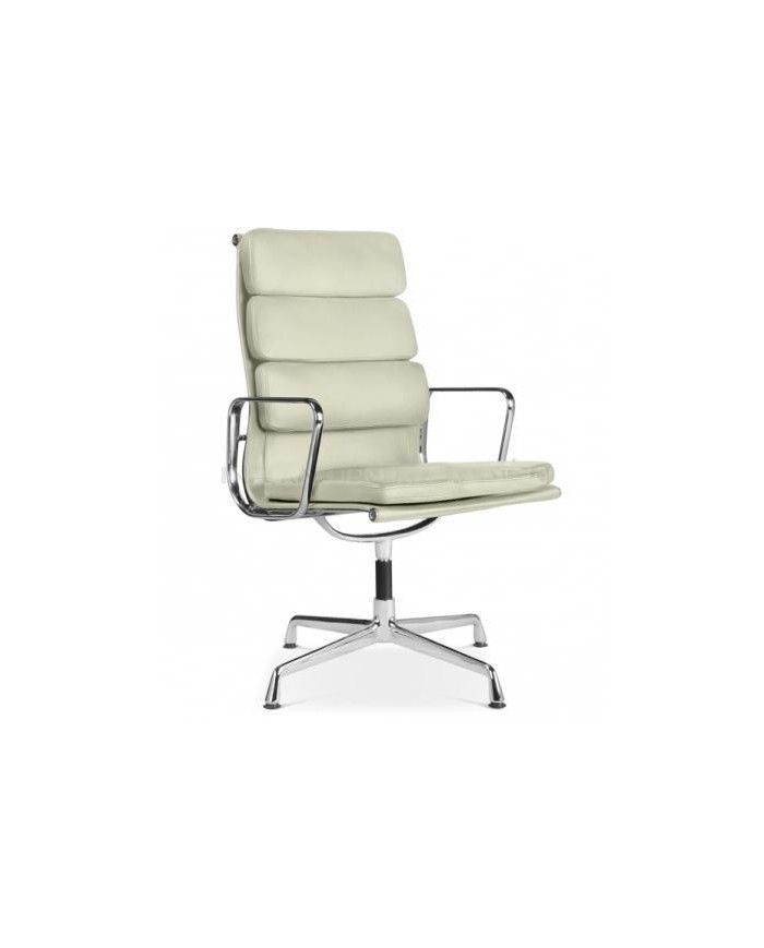 Executive armchair ART.3430 with high backrest in leather in