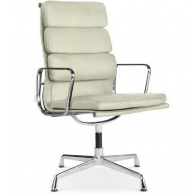 Executive armchair ART.3430 with high backrest in leather in