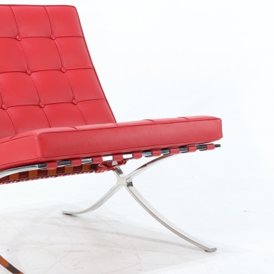 BARCELONA-Sessel aus Leder in verschiedenen Farben