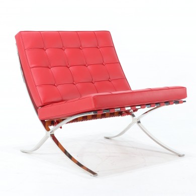 BARCELONA armchair in leather in various colours