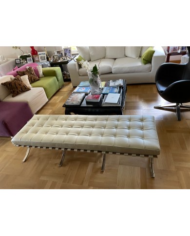 BARCELONA bench 2 seats in leather in various colours