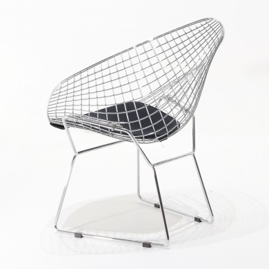 DIAMOND armchair in fabric or leather various colours