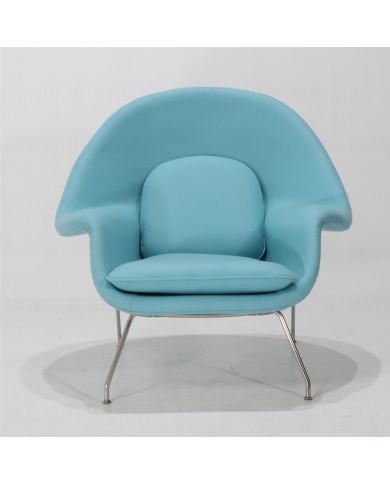 WOMB armchair in fabric, leather or velvet various colours