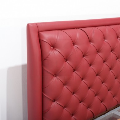 ELEGANT capitonné headboard in leather in various colours