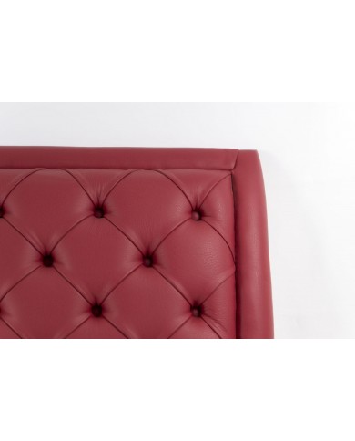 ELEGANT capitonné headboard in leather in various colours
