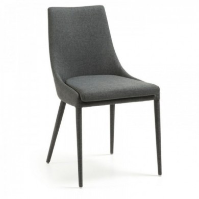 SINFONIA chair in fabric, leather or velvet in various colours