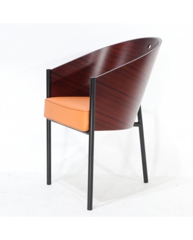 COSTES chair with leather cushion in various finishes