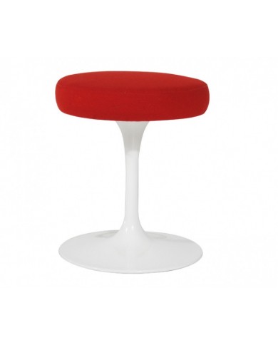 LOW TULIP stool in fabric or leather various colours