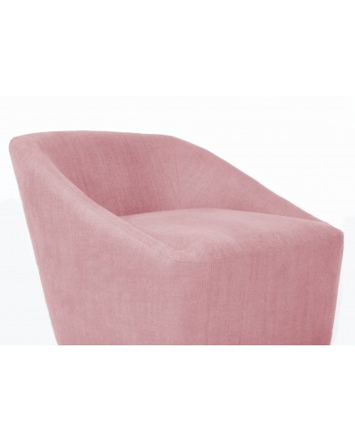 CUBUS armchair in fabric, leather or velvet in various colours