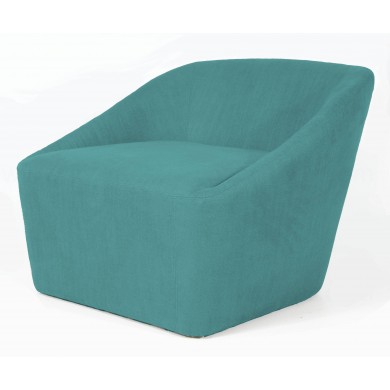 CUBUS armchair in fabric, leather or velvet in various colours