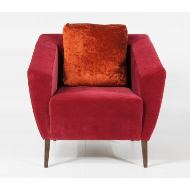 QUADRO-Sessel aus Stoff, Leder oder Samt in verschiedenen Farben