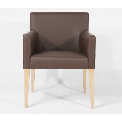 COLLY armchair in fabric, leather or velvet in various colours