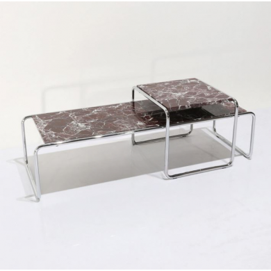 Table basse LACCIO en différentes finitions de marbre
