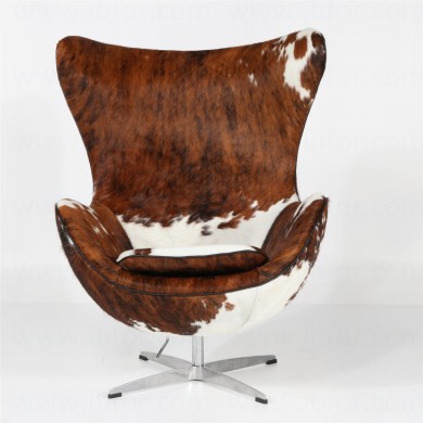 EGG CHAIR armchair in pony skin in various colours