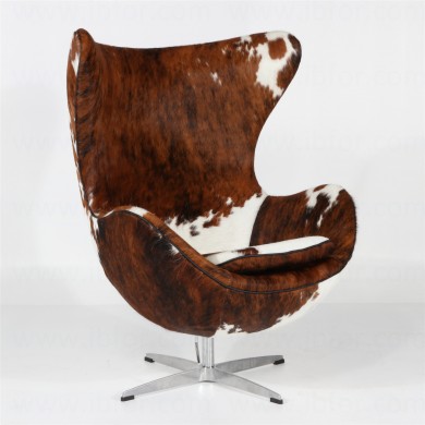 EGG CHAIR armchair in pony skin in various colours
