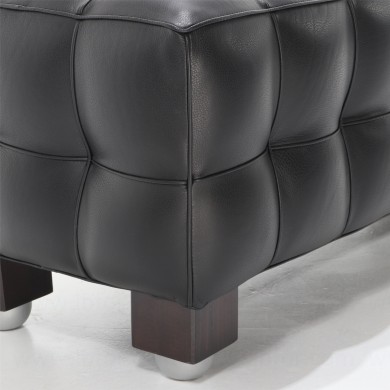 KUBUS 2-Sitzer-Bank aus Leder in verschiedenen Farben