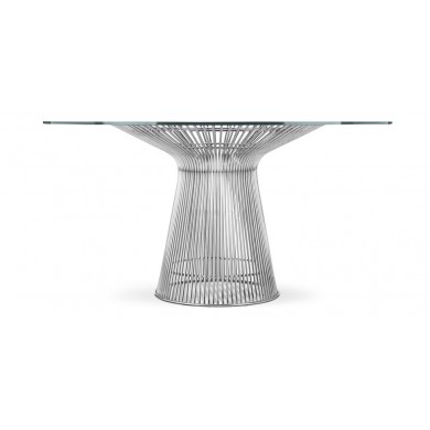 Runder Tisch PLAT aus gehärtetem Glas in verschiedenen