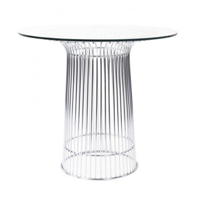 Runder Tisch PLAT aus gehärtetem Glas in verschiedenen
