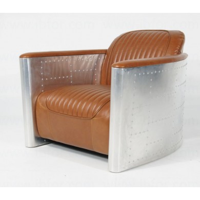 TOM CAT AVIATOR armchair in leather in various colours