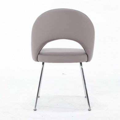 EXECUTIVE-Stuhl mit Metallbeinen aus Stoff, Leder oder Samt in