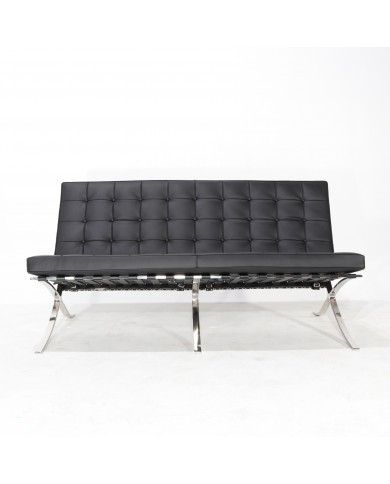 BARCELONA 2-seater sofa in leather in various colours