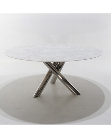 Table ronde X-TABLE en marbre de Carrare différentes tailles