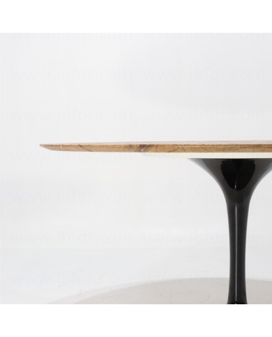 TULIP table round/oval top in Forest Gold marble, various sizes